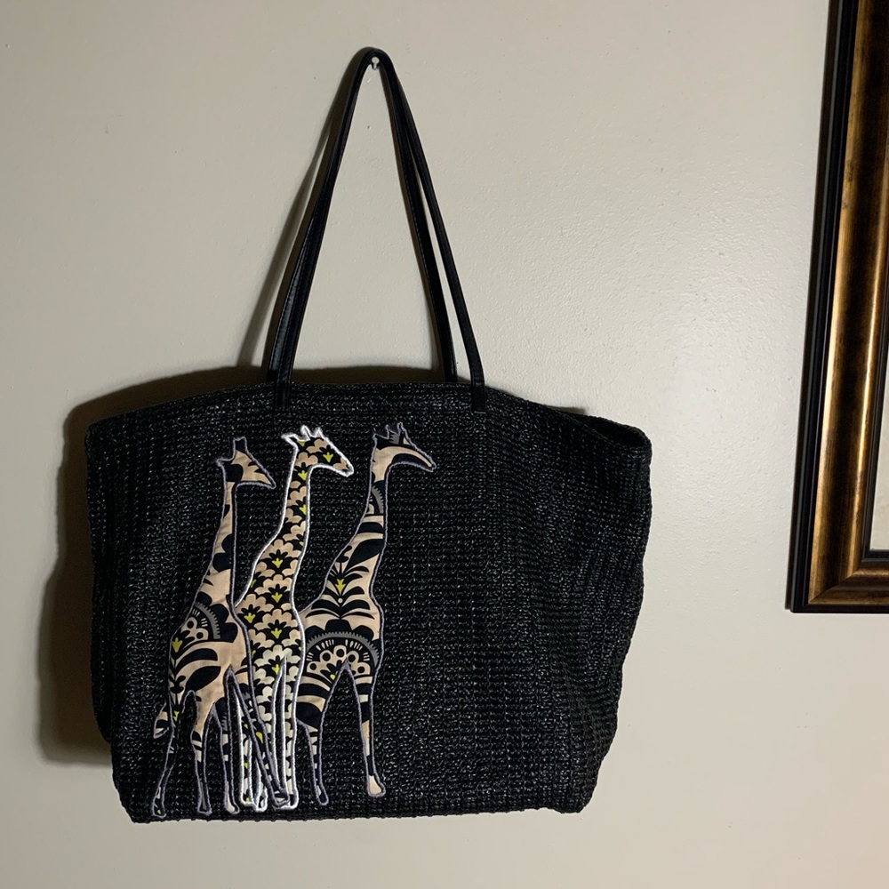 Vera Bradley Straw Tote Bag